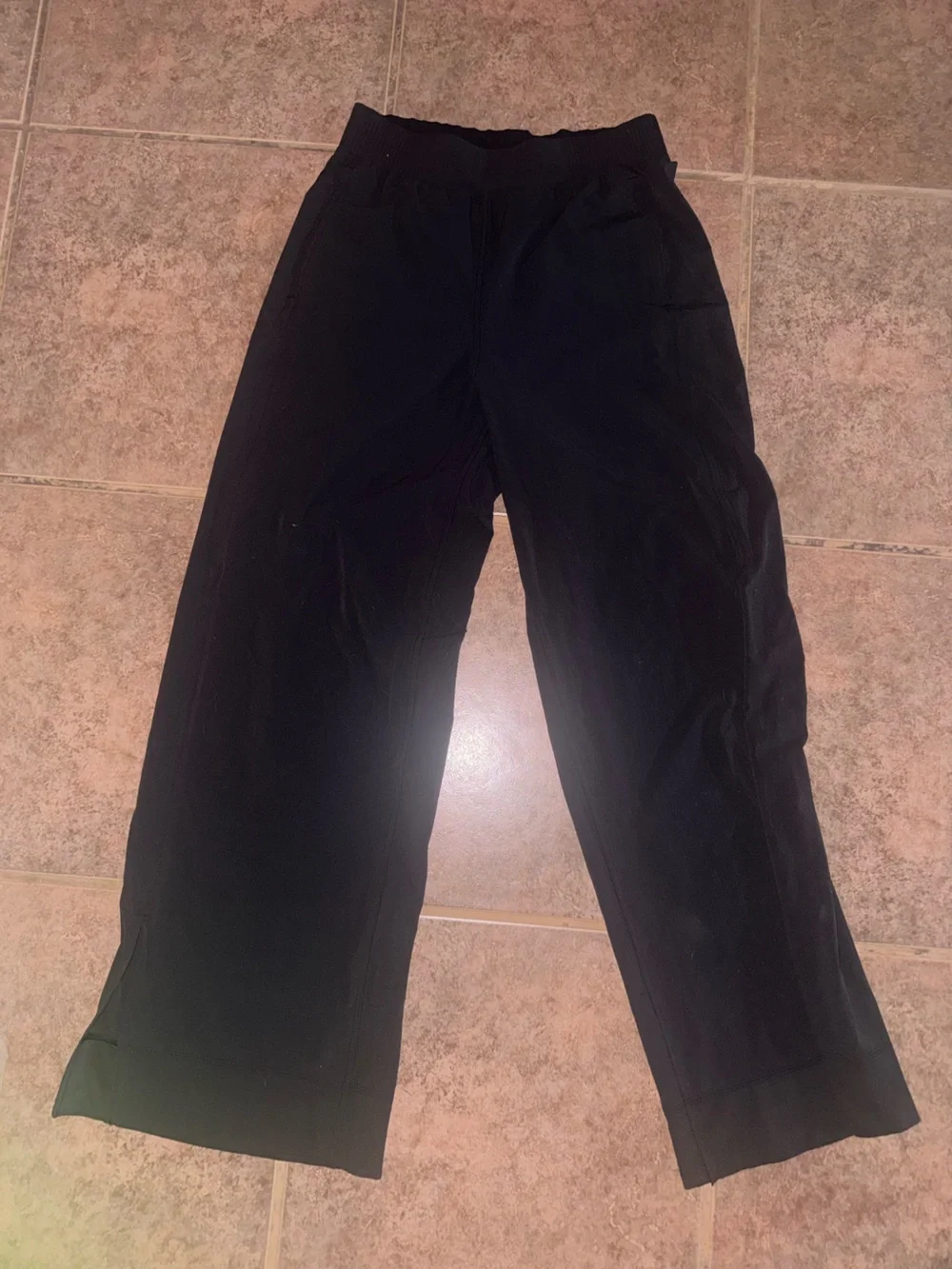Lululemon Stretch Woven Wide-Leg High-Rise Pant Size Medium Black